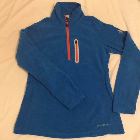 NWOT Eddie Bauer Fleece quarter zip sweater - Picture 2 of 8